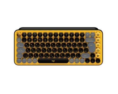 Клавиатура Logitech POP Keys Wireless Mechanical Keyboard UA Blast Yellow (920-010735)