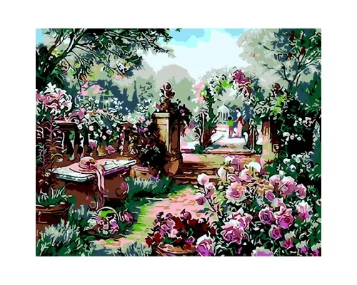 Картина по номерам ZiBi Трояндовий сад 40*50 см ART Line (ZB.64105)