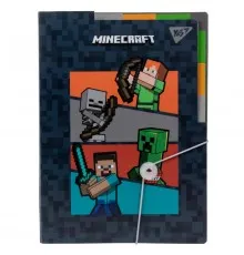 Папка на резинках Yes A4 с тремя разделителями Minecraft (492112)