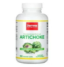 Трави Jarrow Formulas Артишок, Artichoke, 180 вегетаріанських капсул (JRW14062)