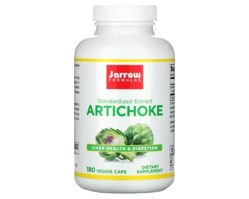 Трави Jarrow Formulas Артишок, Artichoke, 180 вегетаріанських капсул (JRW14062)