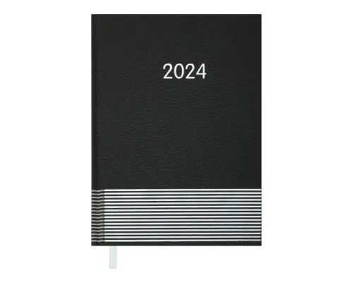 Еженедельник Buromax датированный 2024 PARALLEL A5 черный (BM.2107-01)