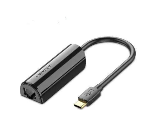 Перехідник USB3.1 Type-C to Ethernet RJ45 1000 Mb Gigabit Vention (CFBBB)