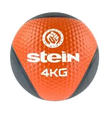 Медбол Stein Чорно-помаранчевий 4 кг (LMB-8017-4)