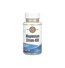 Минералы KAL Магний Цитрат, 400 мг, Magnesium citrate, 60 таблеток (CAL-13455)
