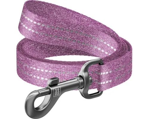 Поводок для собак WAUDOG Re-cotton светоотражающий S Ш 15 мм Д 150 см фиолетовый (40129)