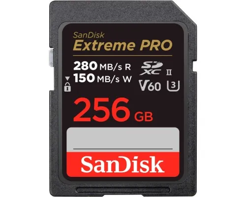 Карта памяті SanDisk 256GB SDXC class 10 UHS-I Extreme Pro (SDSDXEP-256G-GN4IN)