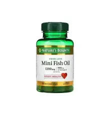 Жирні кислоти Nature's Bounty Риб'ячий жир без запаху, 1290 мг, Odor-Less Mini Fish Oil, 90 гелевих кап (NRT-18678)
