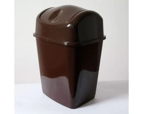 Контейнер для сміття ММ Пласт Бежевий / коричневий 20 л (ММ 20/беж/кор)