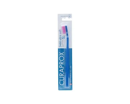 Зубная щетка Curaprox CS 5460 Ultra Soft Ультрамягкая D 0.10 мм Темно-синяя с розовой щетиной (CS 5460-22)