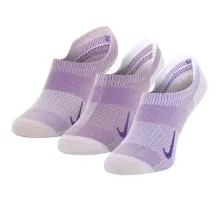 Шкарпетки Nike W NK EVERYDAY PLUS LTWT NS 3PR CV2964-970 34-38 3 пари Сірий/Фіолетовий (194955547083)