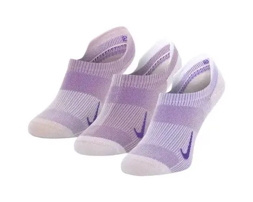Шкарпетки Nike W NK EVERYDAY PLUS LTWT NS 3PR CV2964-970 34-38 3 пари Сірий/Фіолетовий (194955547083)