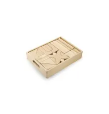 Розвиваюча іграшка Viga Toys Набір дерев'яних блоків нефарбовані 48 шт (59166)