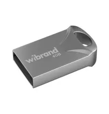 USB флеш накопитель Wibrand 4GB Hawk Silver USB 2.0 (WI2.0/HA4M1S)