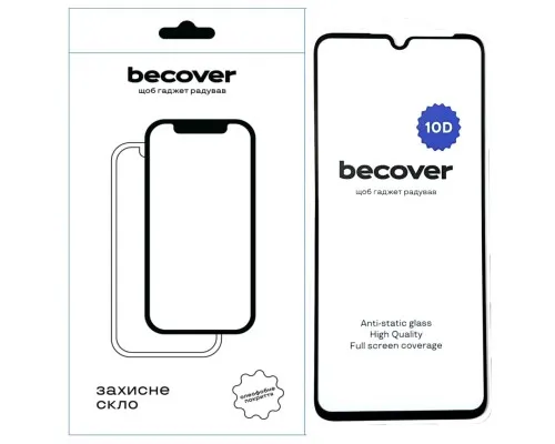 Скло захисне BeCover Honor X7a 10D Black (711334)