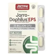 Пробіотики Jarrow Formulas Пробіотики, 25 млрд КУО, Jarro-Dophilus EPS, 30 вегетаріанських ка (JRW-03040)