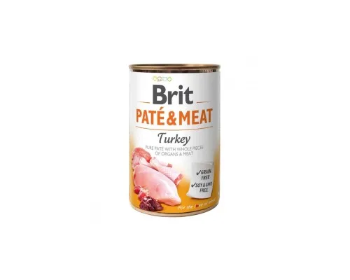 Влажный корм для собак Brit Care Pate and Meat для взрослых собак с индейкой (8595602557479)