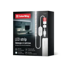 Светодиодная лента ColorWay LED  5м з живленням від USB (CW-LD05)