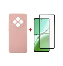 Чохол до мобільного телефона Dengos Oppo Reno 12 F/FS Soft + glass (Pink) (DG-KM-116)
