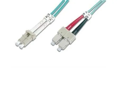 Оптичний патчкорд Digitus LC/UPC-SC/UPC,50/125,OM3,duplex,2m (DK-2532-02/3)