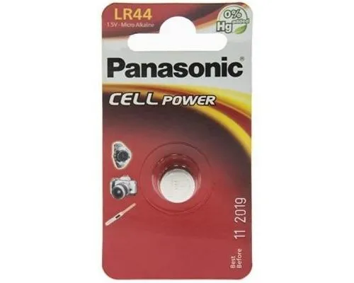 Батарейка Panasonic LR44 * 1 (LR-44EL/1B)