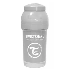 Бутылочка для кормления Twistshake антиколиковая 180 мл, серая (69861)