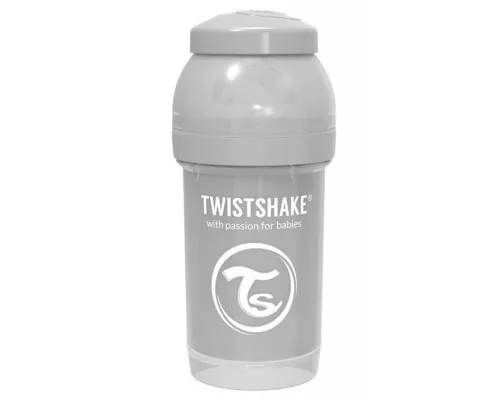 Бутылочка для кормления Twistshake антиколиковая 180 мл, серая (69861)