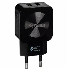 Зарядний пристрій Gelius Ultra Prime GU-HC02 2USB 2.1A Black (00000074893)