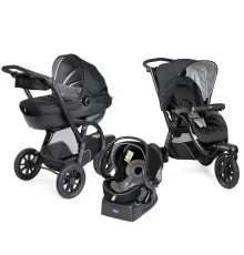 Коляска Chicco 3 в 1 Trio Active3 Top Чорна (79270.51)