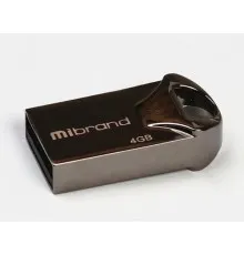 USB флеш накопичувач Mibrand 4GB Hawk Black USB 2.0 (MI2.0/HA4M1B)