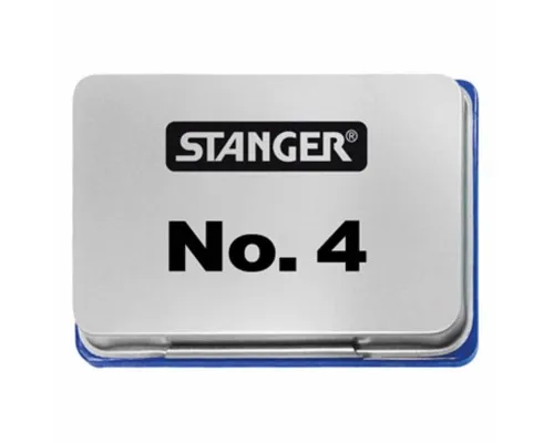 Подушка штемпельна Stanger 68х48 мм синя №4 (380002)