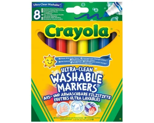 Фломастеры Crayola Набор Ultra-Clean Washable широкая линия 8 шт (256348.012)