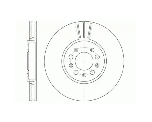 Гальмівний диск REMSA 6544.10