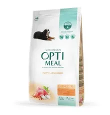 Сухий корм для собак Optimeal для цуценят великих порід зі смаком індички 12 кг (4820215363822)