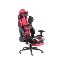 Кресло игровое Special4You ExtremeRace black/red/white with footrest (E6460)