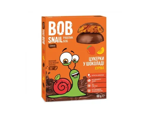 Конфета Bob Snail Улитка Боб из хурмы в молочном шоколаде 60 г (4820219342649)