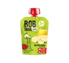 Детское пюре Bob Snail Улитка Боб Яблоко-банан 90 г (4820219343028)