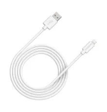 Дата кабель USB 2.0 AM to Lightning 1.0m MFI white Canyon (CNS-MFIC12W)