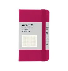 Книга записна Axent Partner, 95x140 мм, 96 аркушів, клітинка, малинова (8301-50-A)