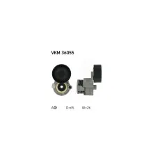 Натяжитель ремня с роликом SKF VKM 36055