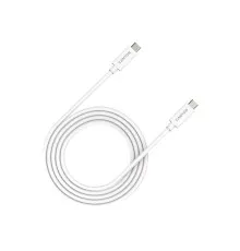 Дата кабель USB-C to USB-C 2.0m UC-42 5A 240W(ERP) E-MARK, white Canyon (CNS-USBC42W)