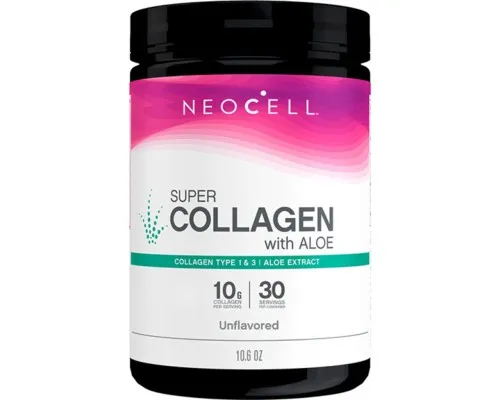 Вітамінно-мінеральний комплекс Neocell Супер колаген з алое, Тип 1&3, Super Collagen Powder With Aloe, NeoCell, 284 (NEL-13272)