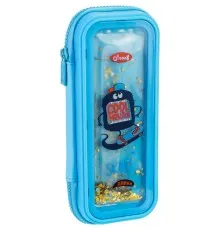 Пенал Cool For School аквариумный 1 отделение с органайзером голубой (QT-5766-LightBlue)