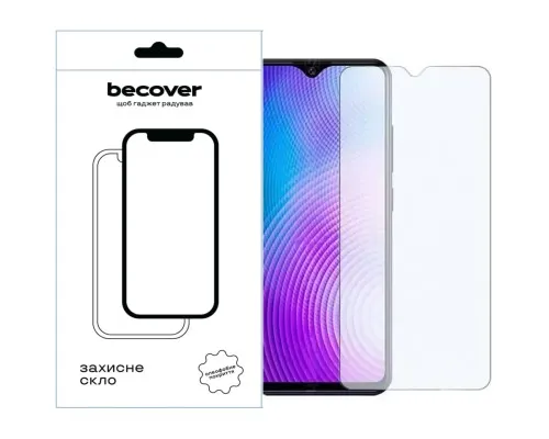 Скло захисне BeCover Tecno Pop 7 (BF6) 3D Crystal Clear Glass (709265)