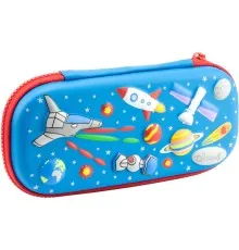 Пенал Cool For School з тисненням 1 відділення Блакитний (QT-5698-Blue)