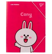 Папка на резинках Yes A4 Line Friends Cony (492097)