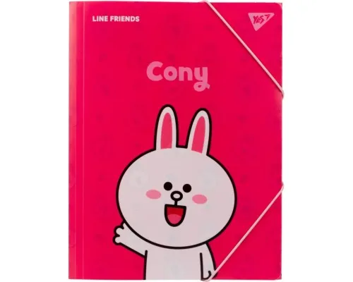 Папка на резинках Yes A4 Line Friends Cony (492097)
