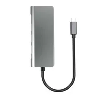 Концентратор ProLogix USB3.1 Type C to HDMI+2*USB3.0+PD+Lan+TF+SD (PR-WUC-105B)