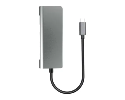 Концентратор ProLogix USB3.1 Type C to HDMI+2*USB3.0+PD+Lan+TF+SD (PR-WUC-105B)