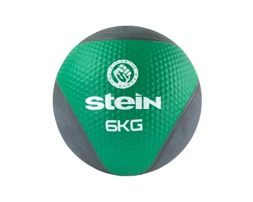 Медбол Stein Чорно-зелений 6 кг (LMB-8017-6)